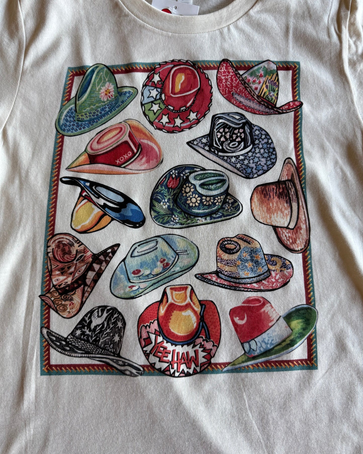 Close up of 10 Gallon Hat Tee