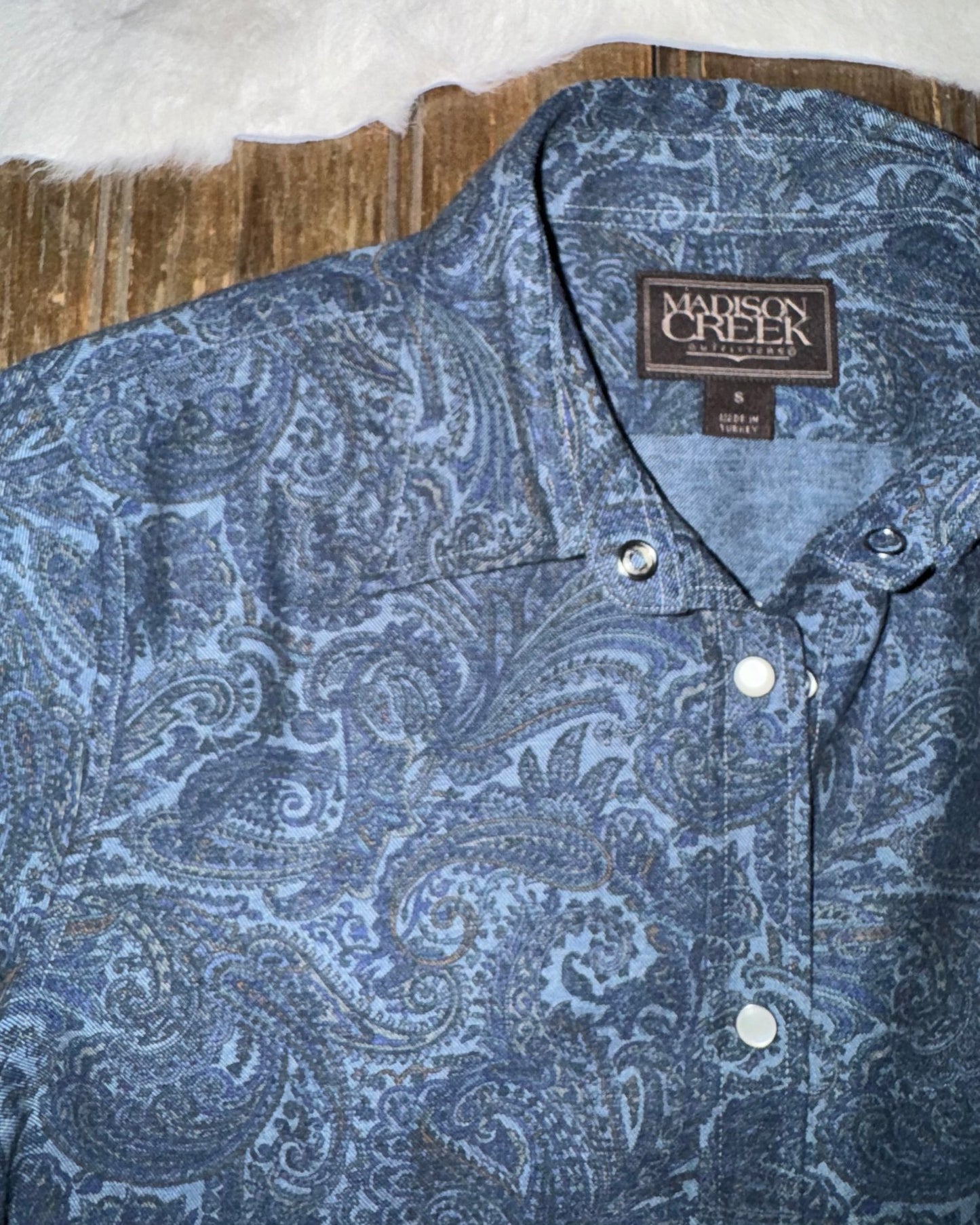 Limited Edition Claire in Grey Blue Paisley