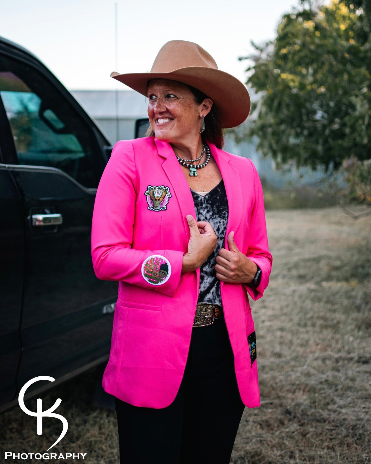One Pretty in Pink Cowgirl Blazer