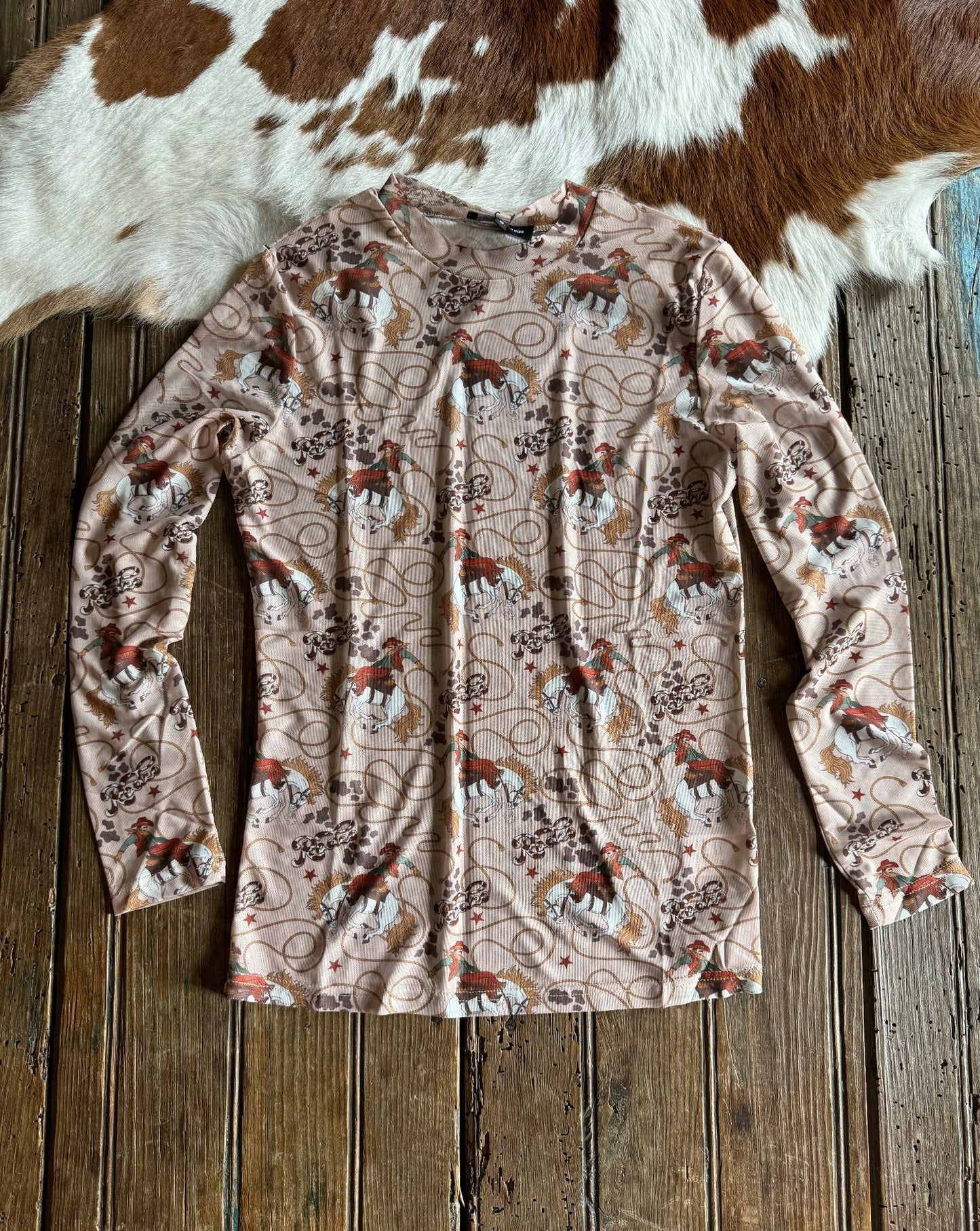 Rodeo Long Sleeved Mesh Top