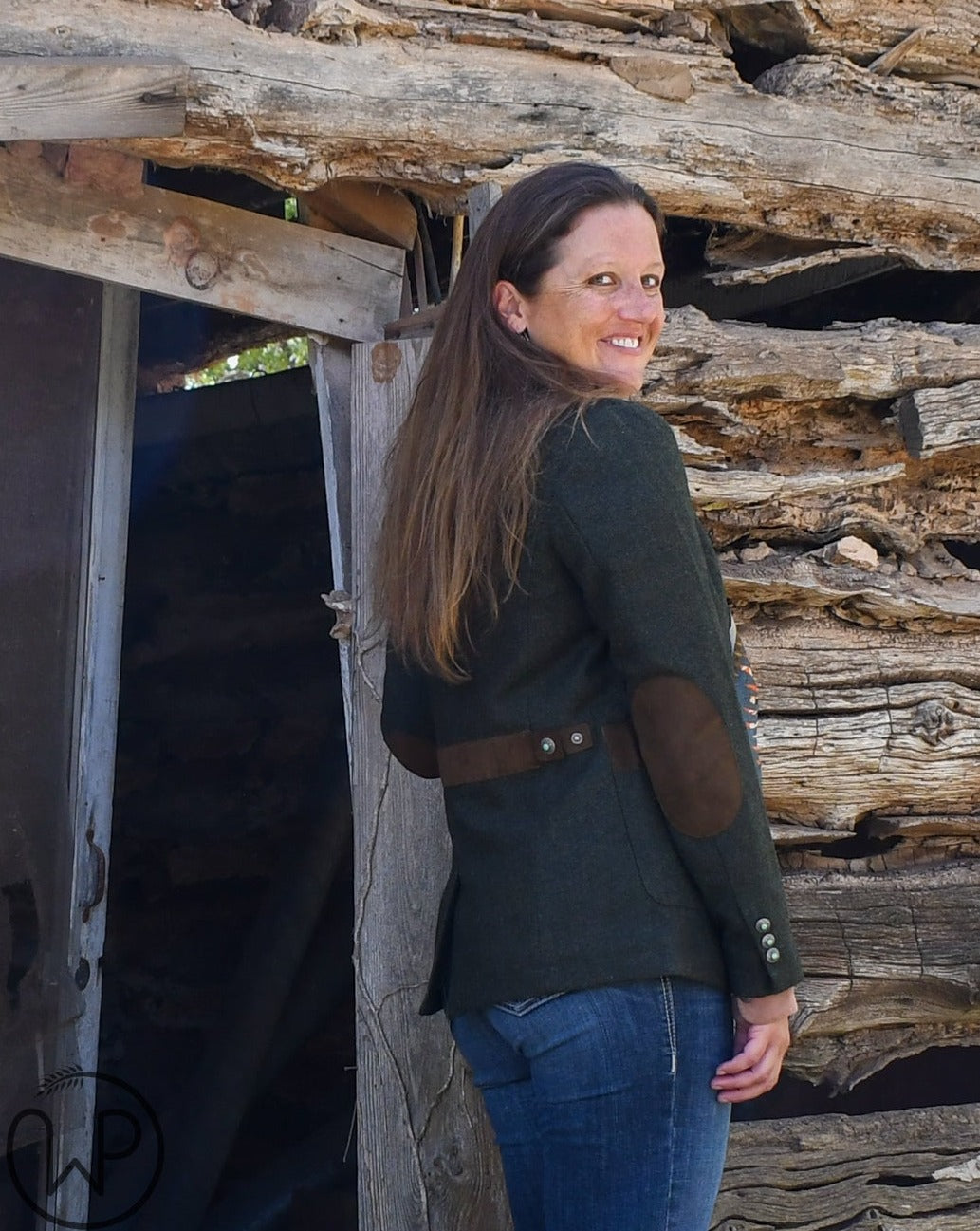 Katmai Blazer (Pine Herringbone)