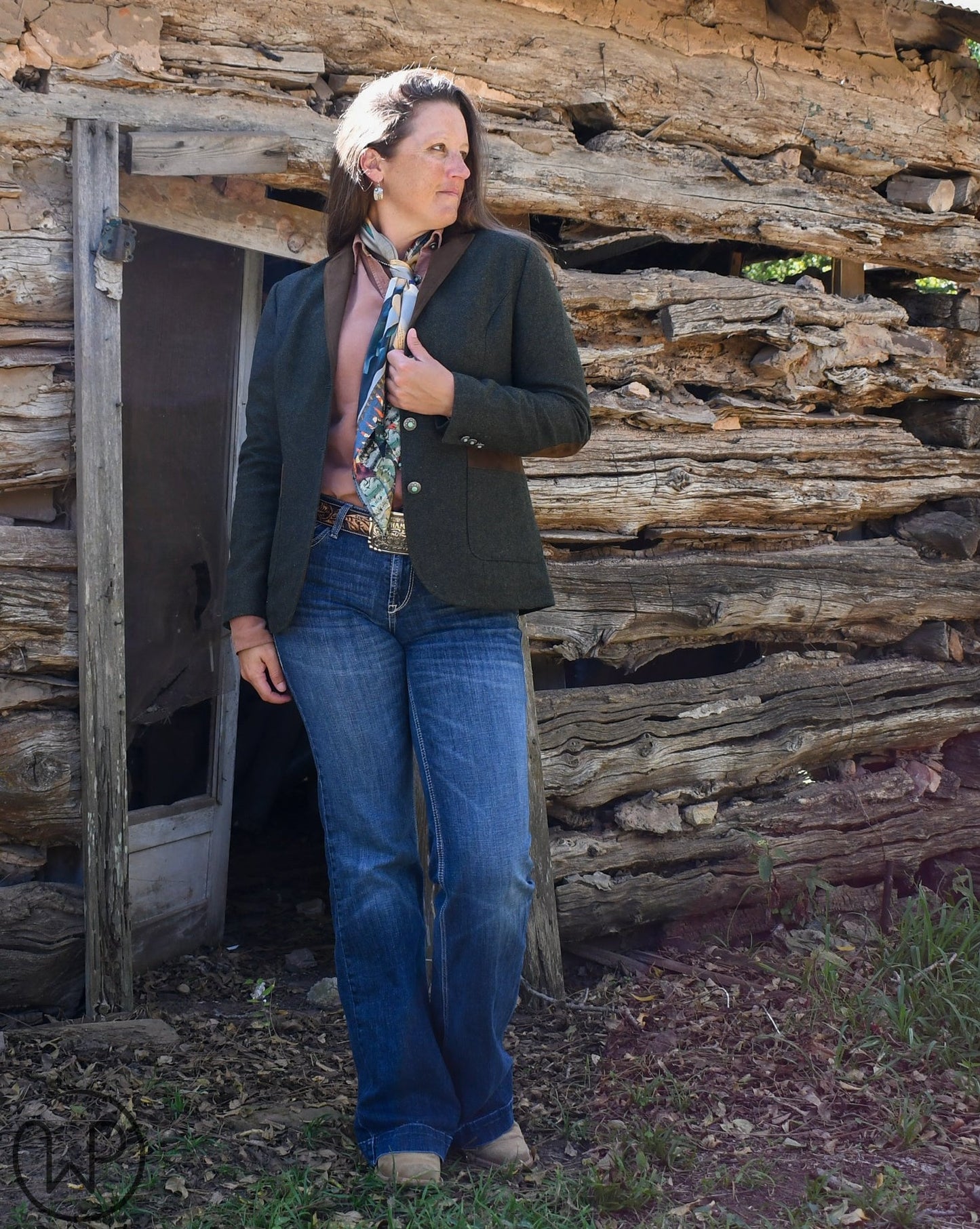 Katmai Blazer (Pine Herringbone)