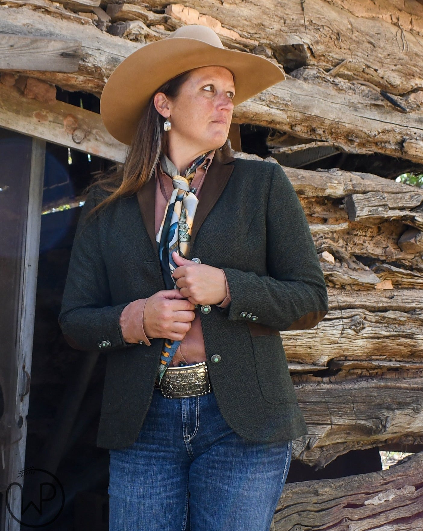 Katmai Blazer (Pine Herringbone)