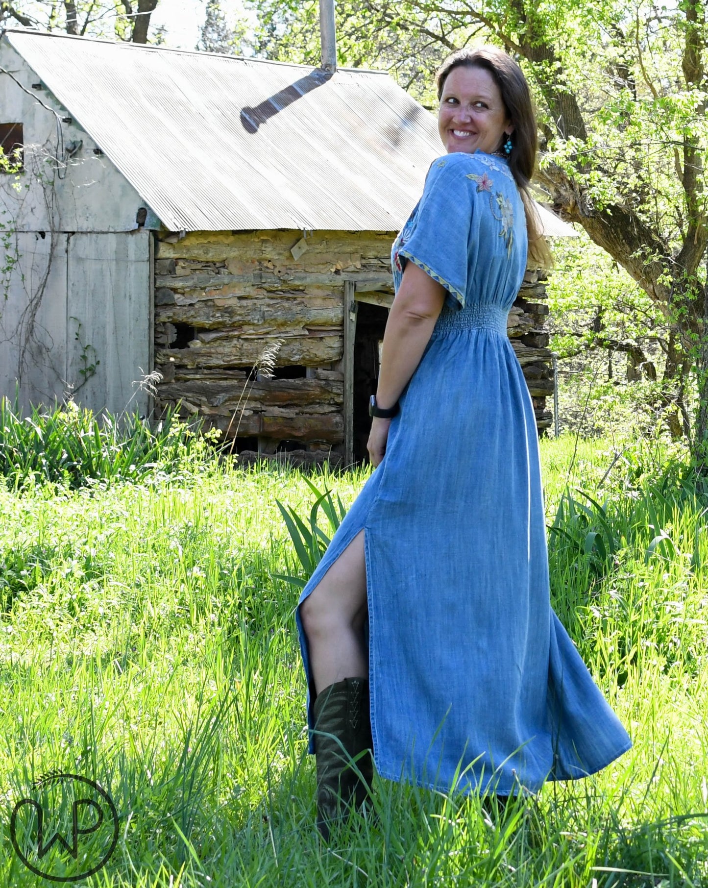 Tekoa Dress on model