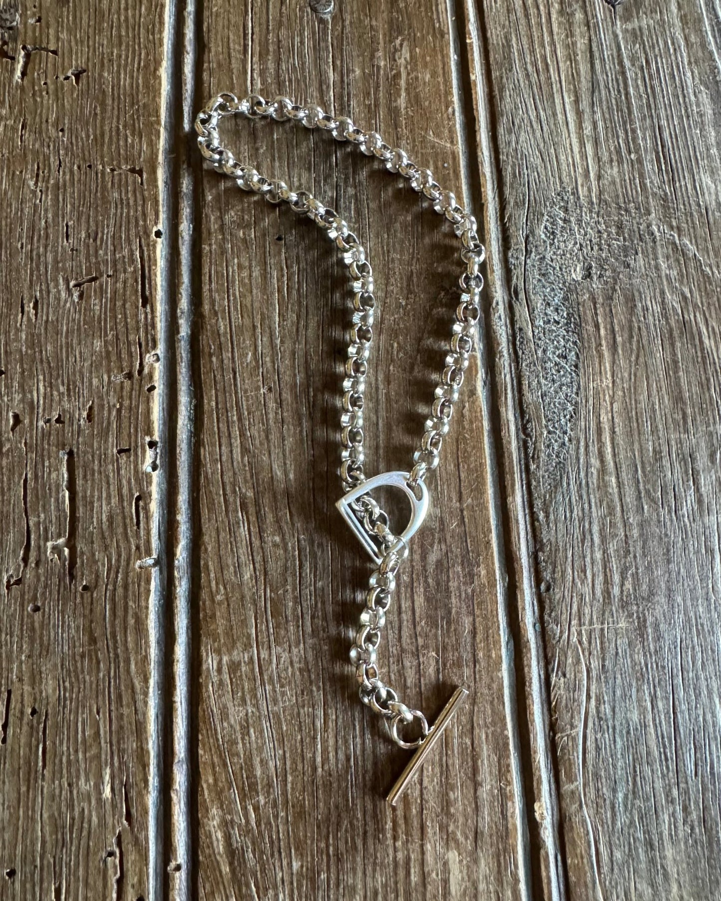 Kensington Sterling Silver Stirrup Necklace