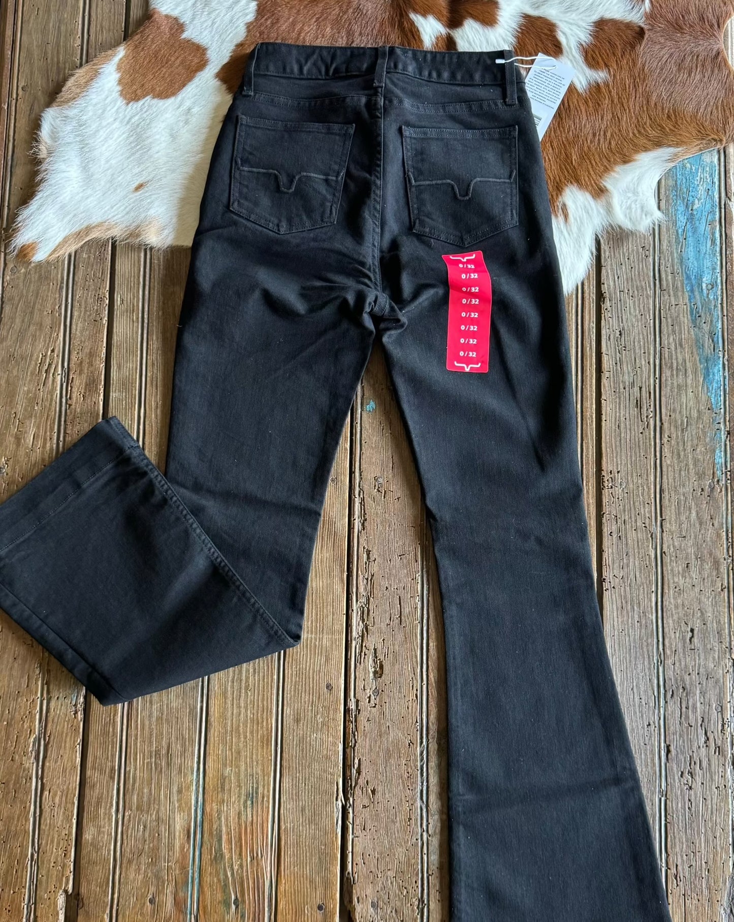 Jennifer High Rise Flare Jeans (Black)