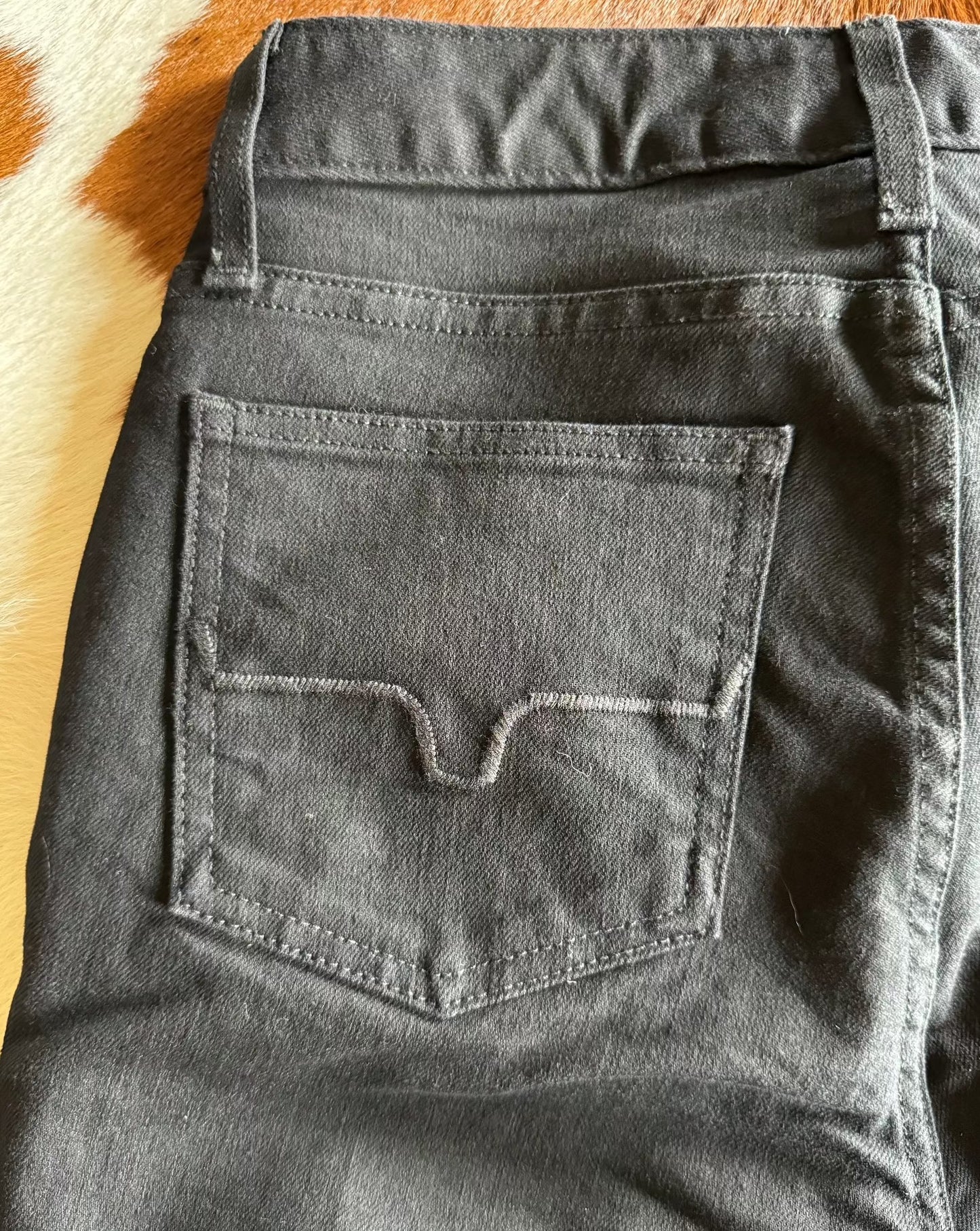Jennifer High Rise Flare Jeans (Black)