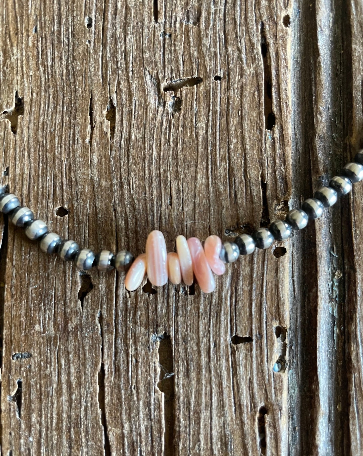 Largo Vista Pink Conch Navajo Pearl Necklace