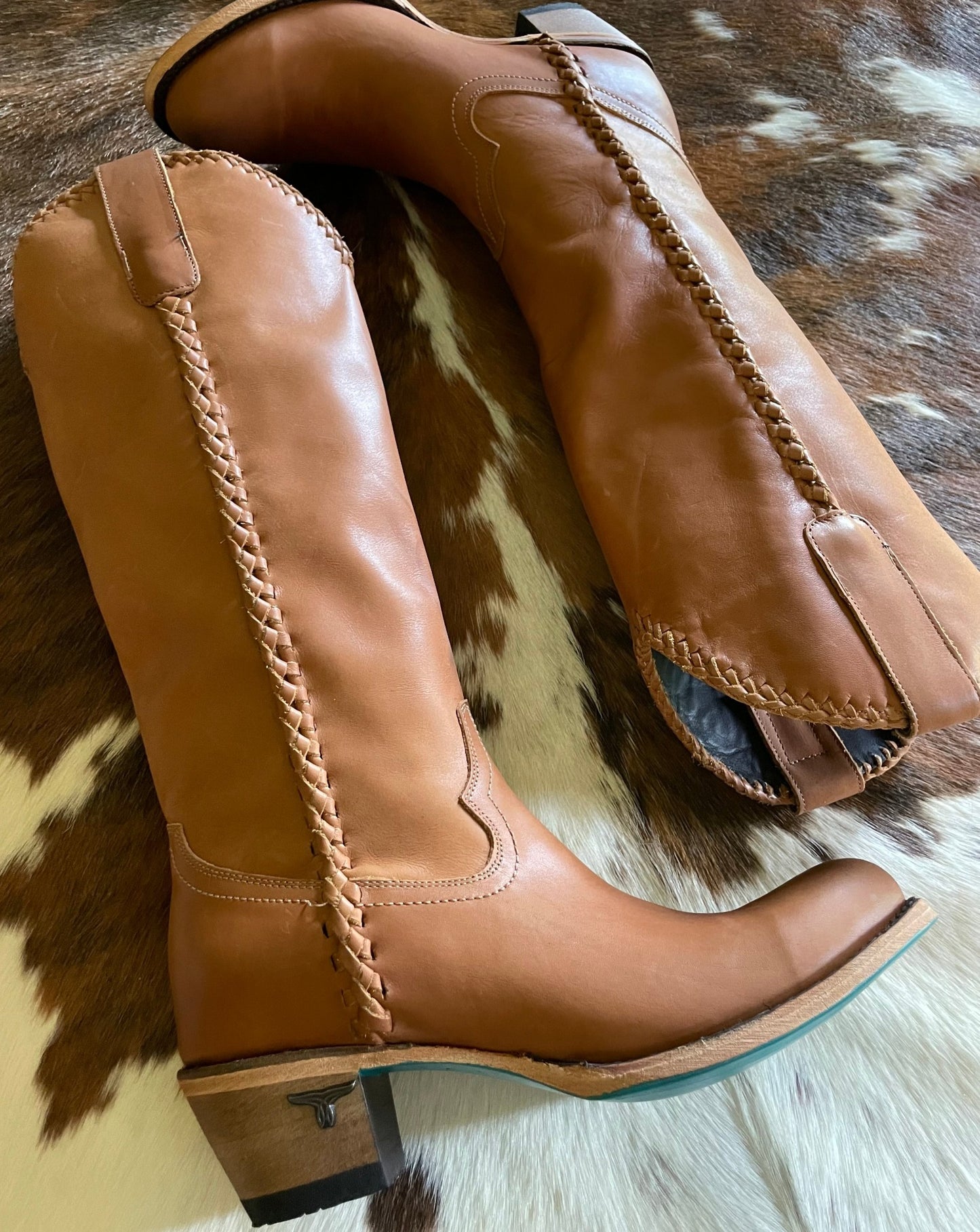 Plain Jane Tall Boots (Saddle)