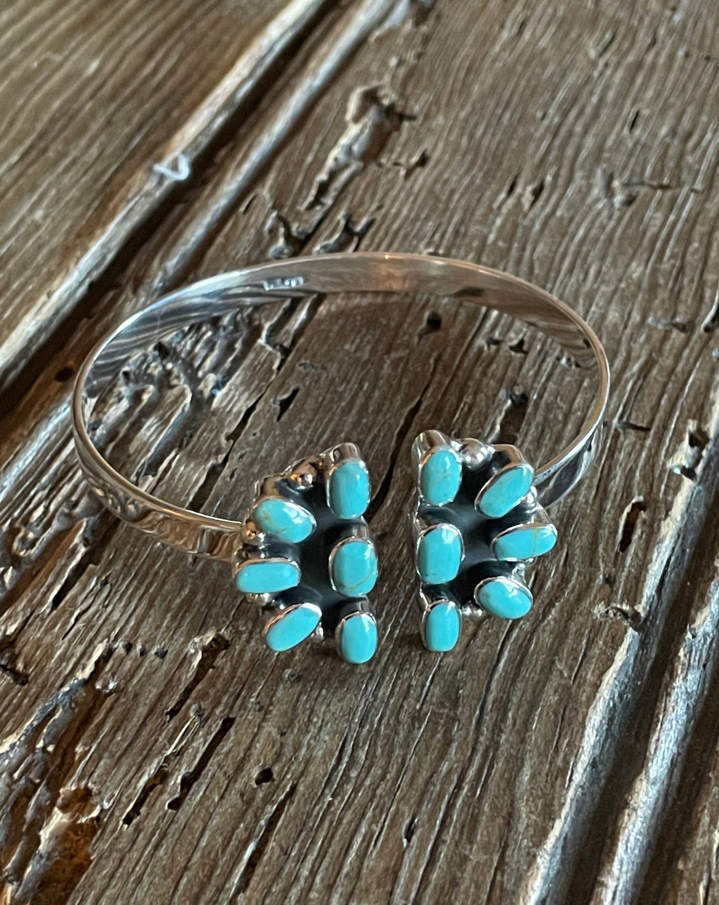 Silver City Cluster Cuff Bracelet