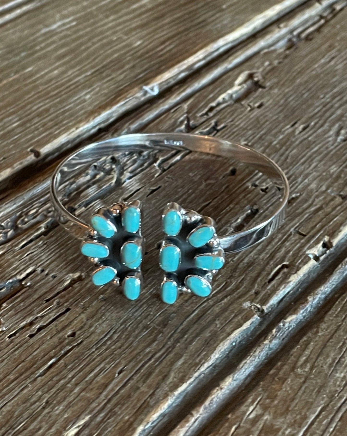 Silver City Cluster Cuff Bracelet