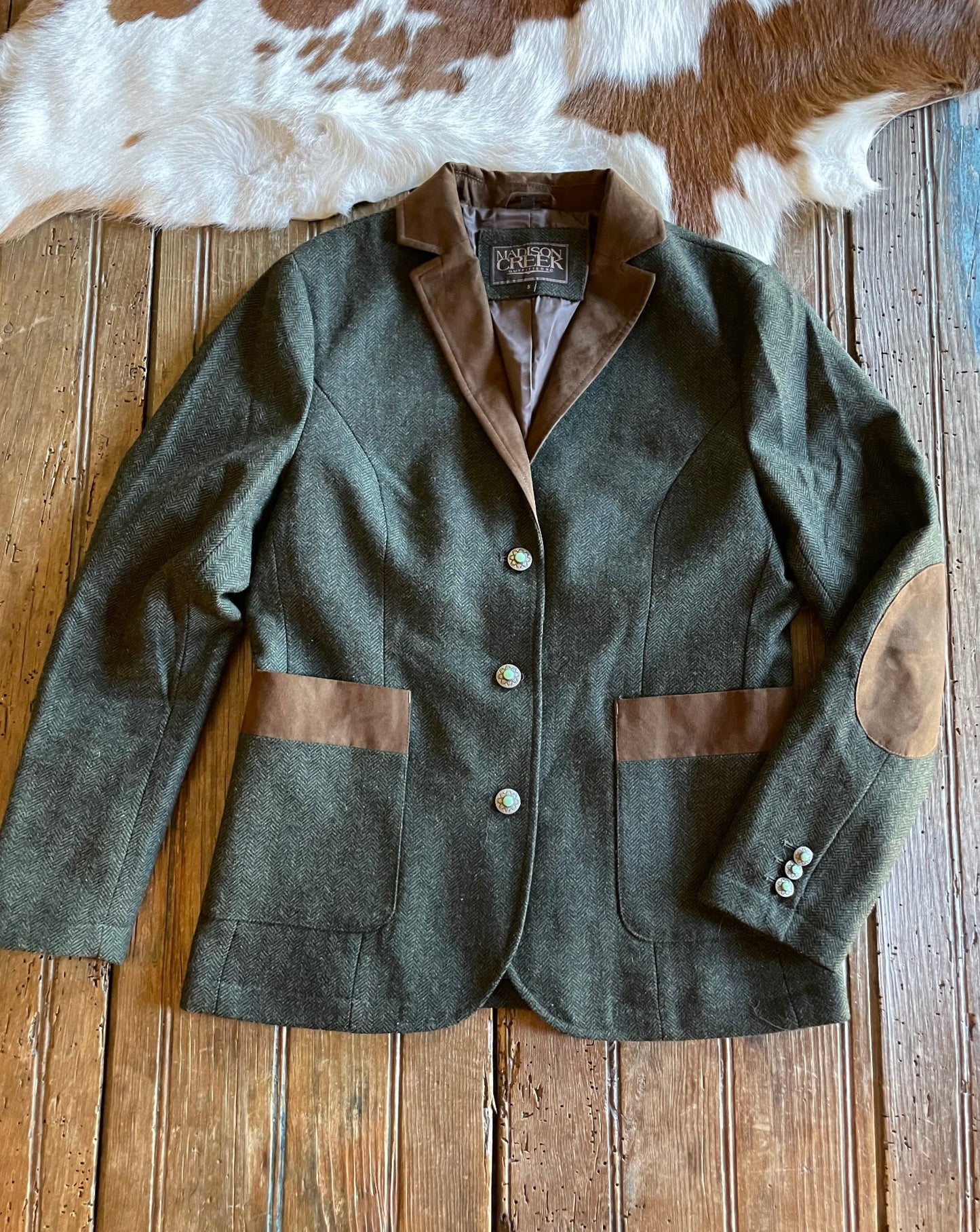 Katmai Blazer (Pine Herringbone)