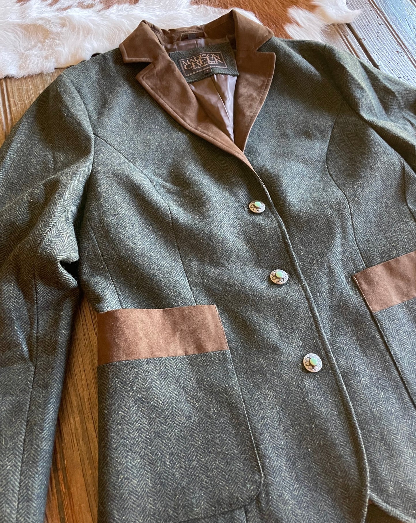 Katmai Blazer (Pine Herringbone)