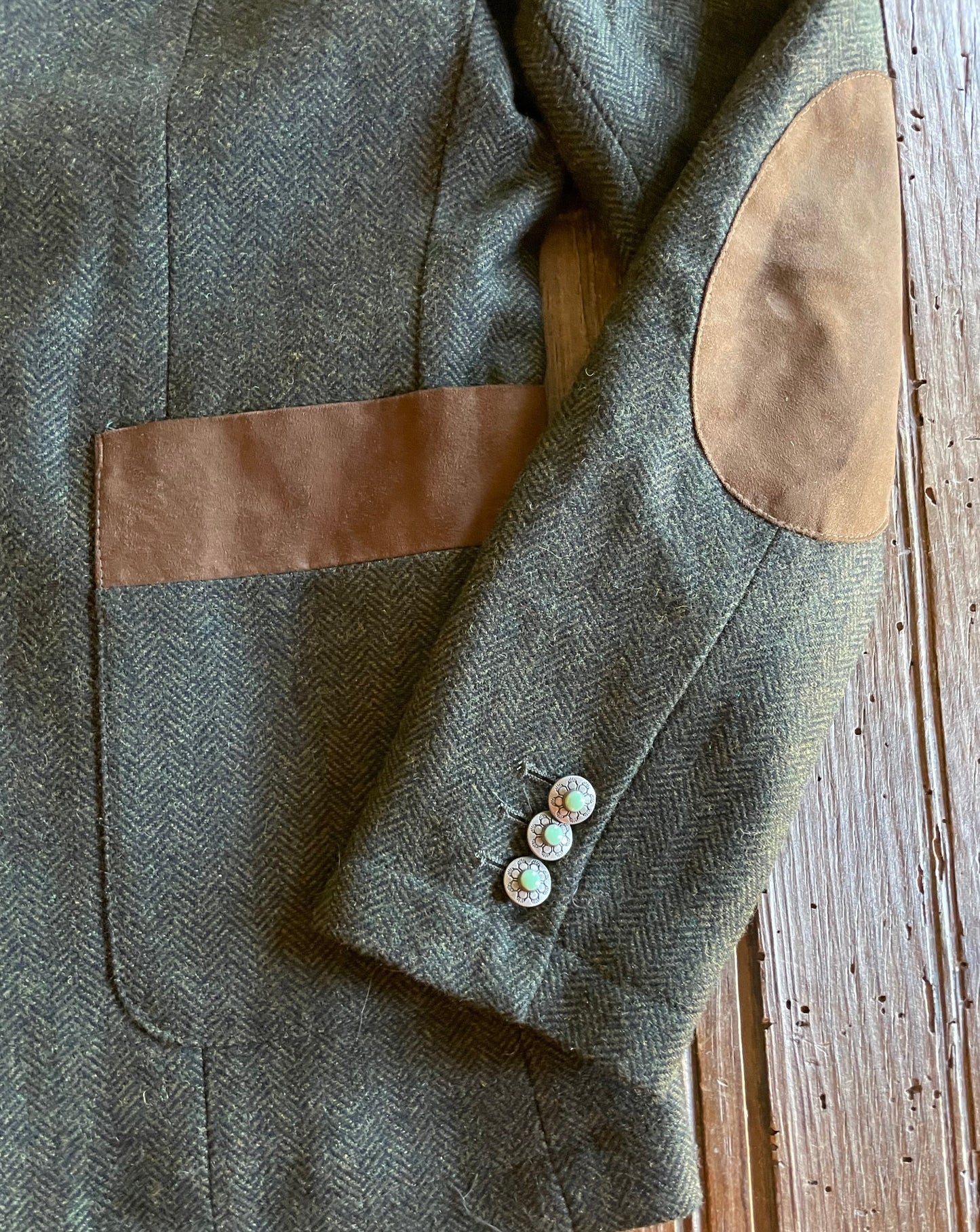 Katmai Blazer (Pine Herringbone)