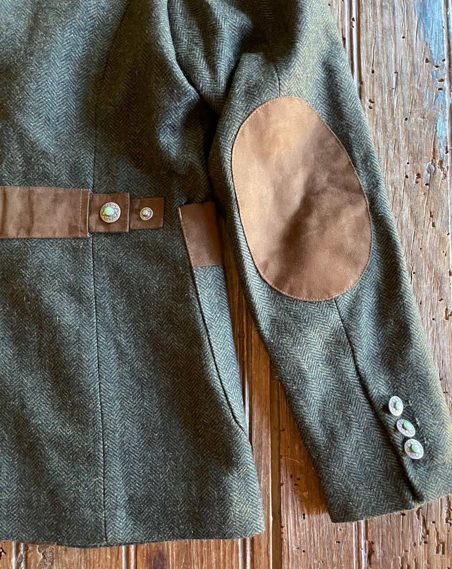 Katmai Blazer (Pine Herringbone)