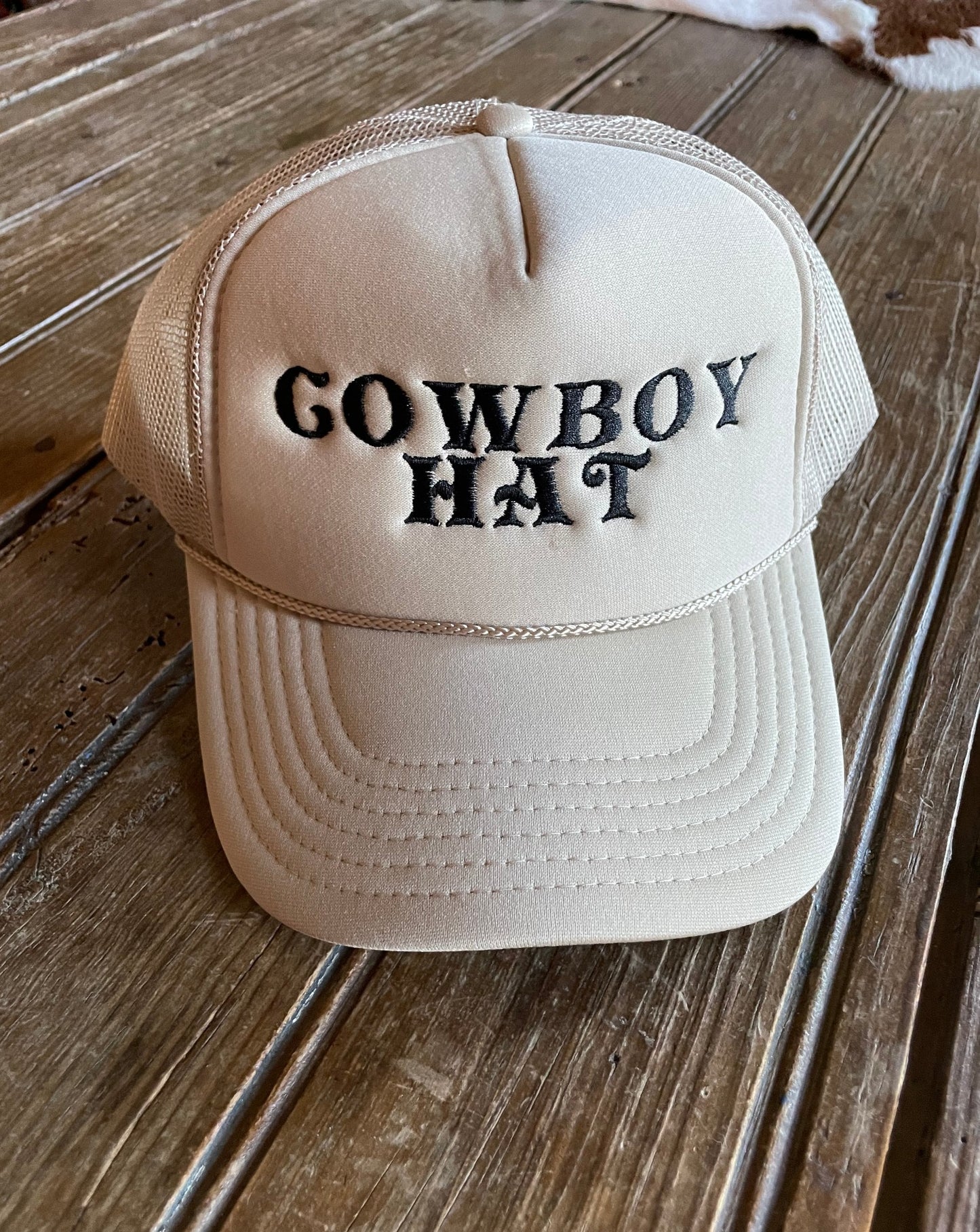 Cowboy Hat Trucker Cap
