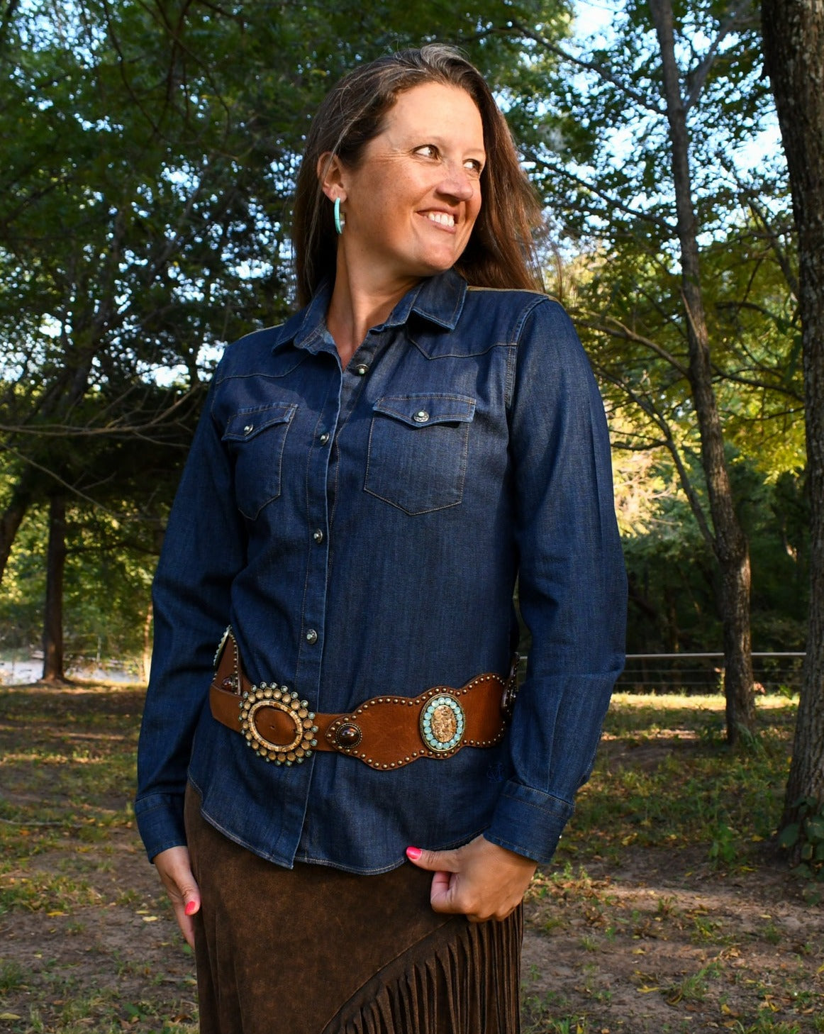 Lola Denim Western Shirt - Madison Creek Outfitters