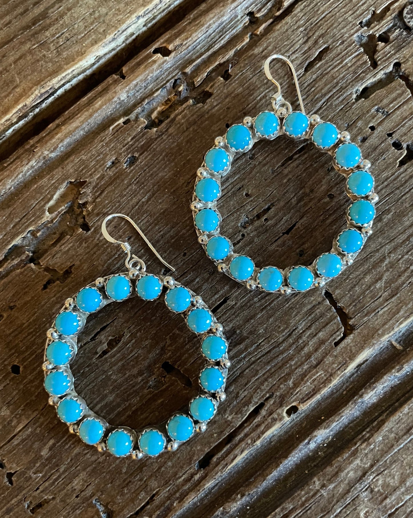 Sleeping Beauty Hoop Earrings