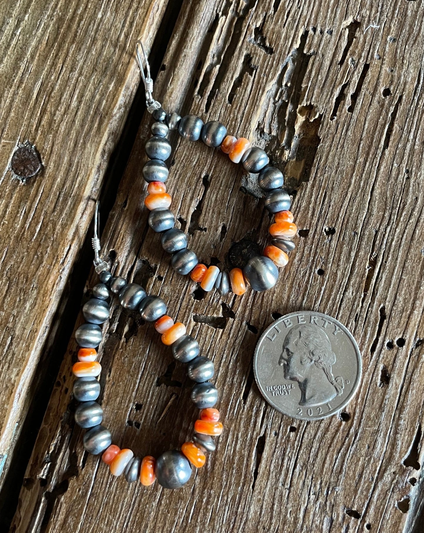 Daisetta sterling Silver Pearl Loop Earrings