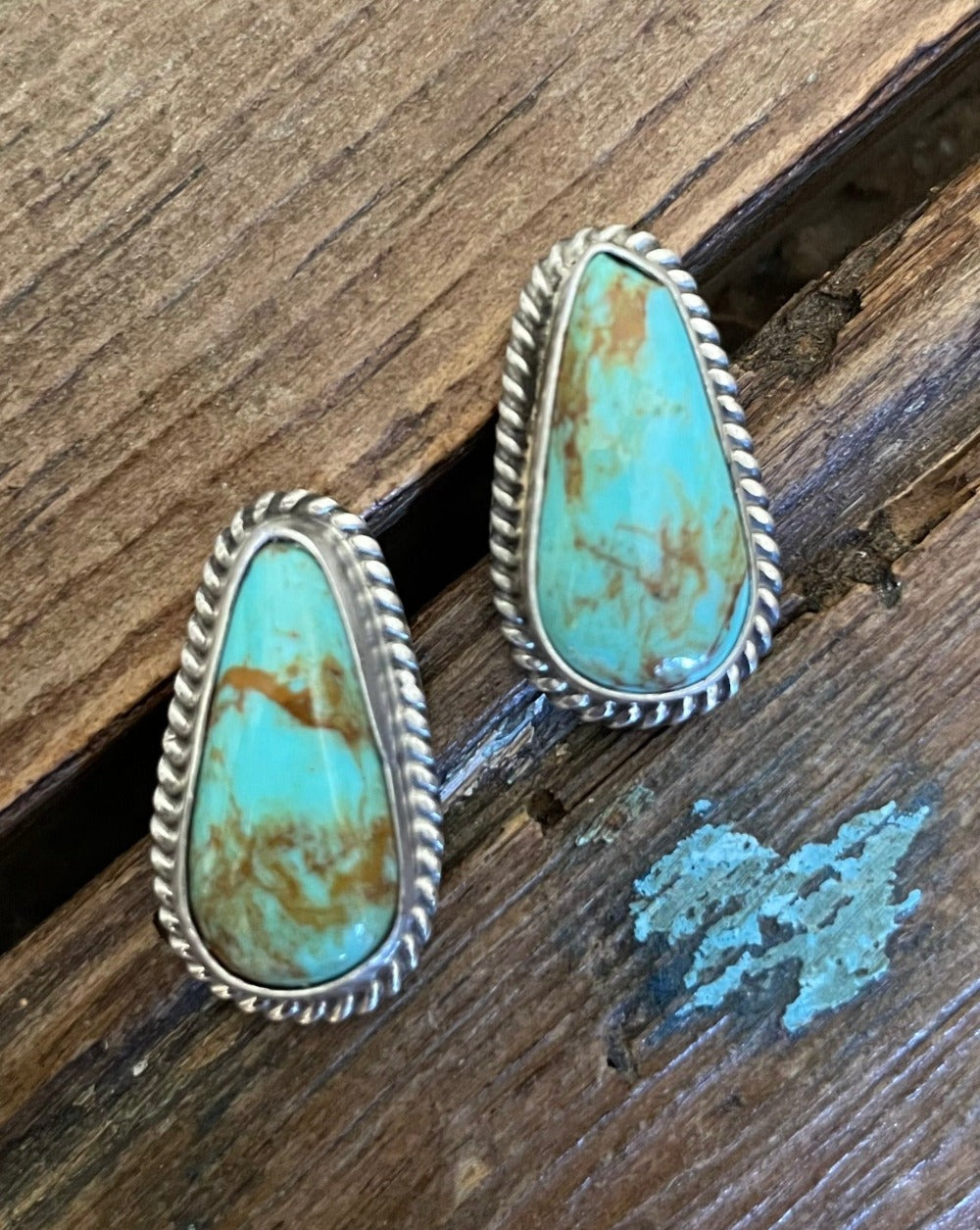 Kingman Turquoise Stud Earrings