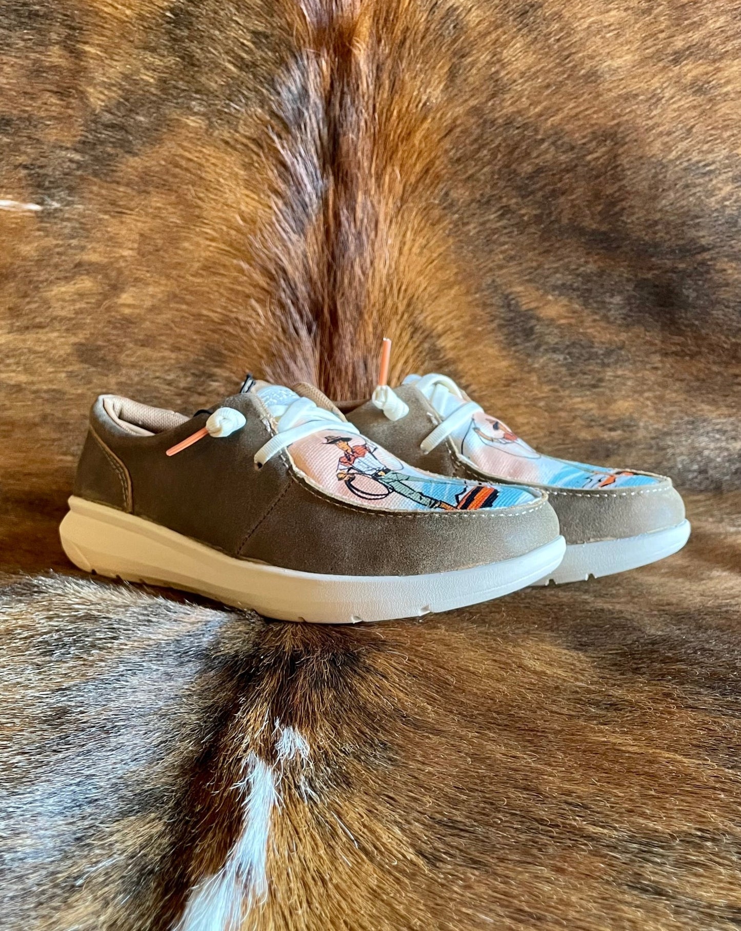 The Hilo (Brown bomber/Surfing Paniolo Print)