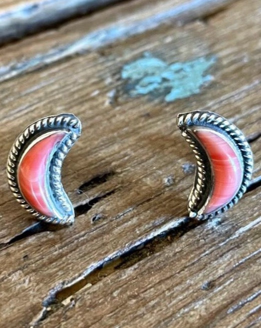 Pink Moon Studs
