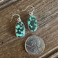 Tibetan Turquoise Drop Earrings