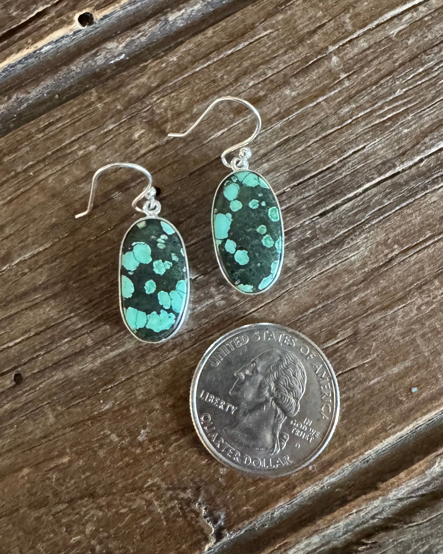 Tibetan Turquoise Drop Earrings