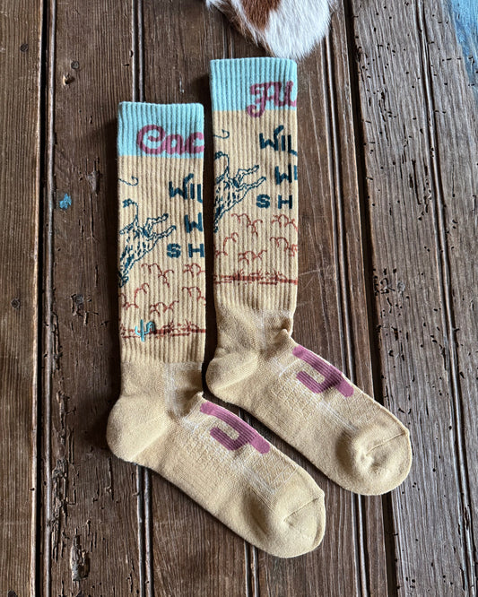 Cactus Alley - Wild West Show Tan Performance Socks