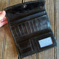 Balck Rose Leather Wallet Interior 