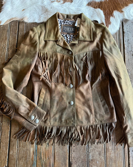 Lea Leather Fringe Jacket