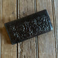 Black Rose Leather Wallet