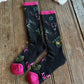 Neon Cowgirl Performance Crew Socks