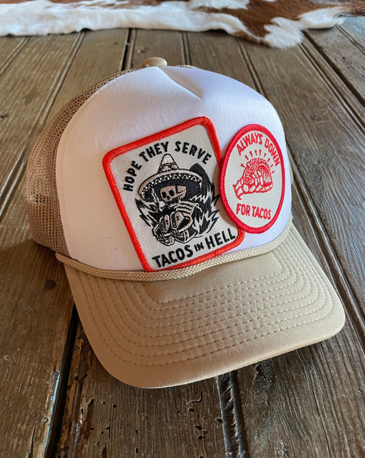 For the love of tacos patch hat