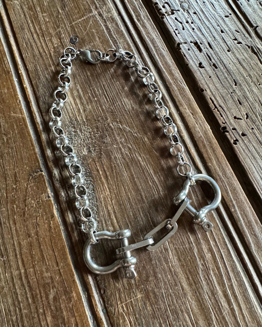 Brockton Double Shackle Necklace