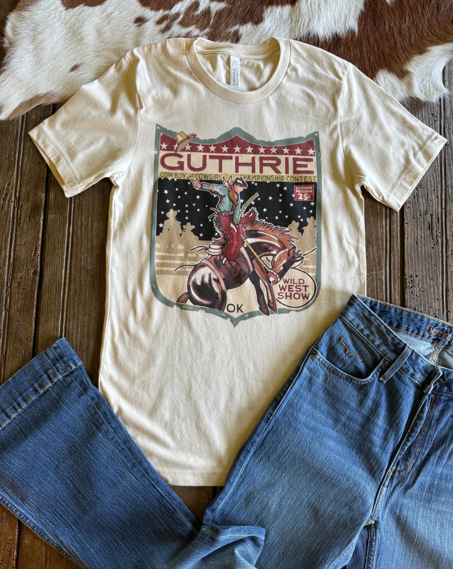 Wild West Show Tee Flat Lay