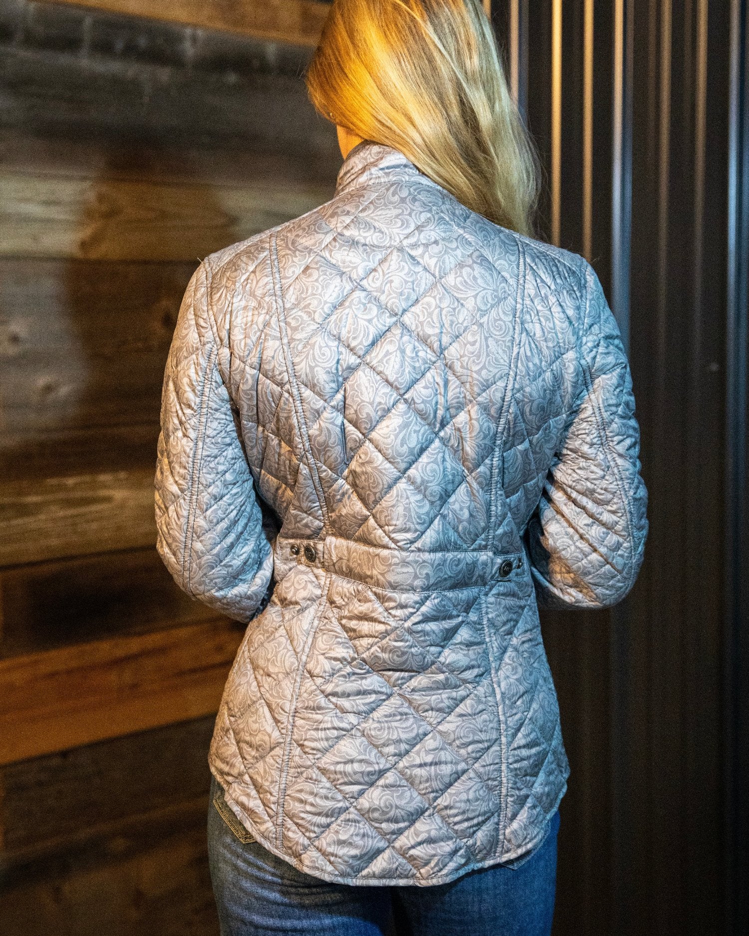 Georgia Tooled Quilted Nylon Jacket