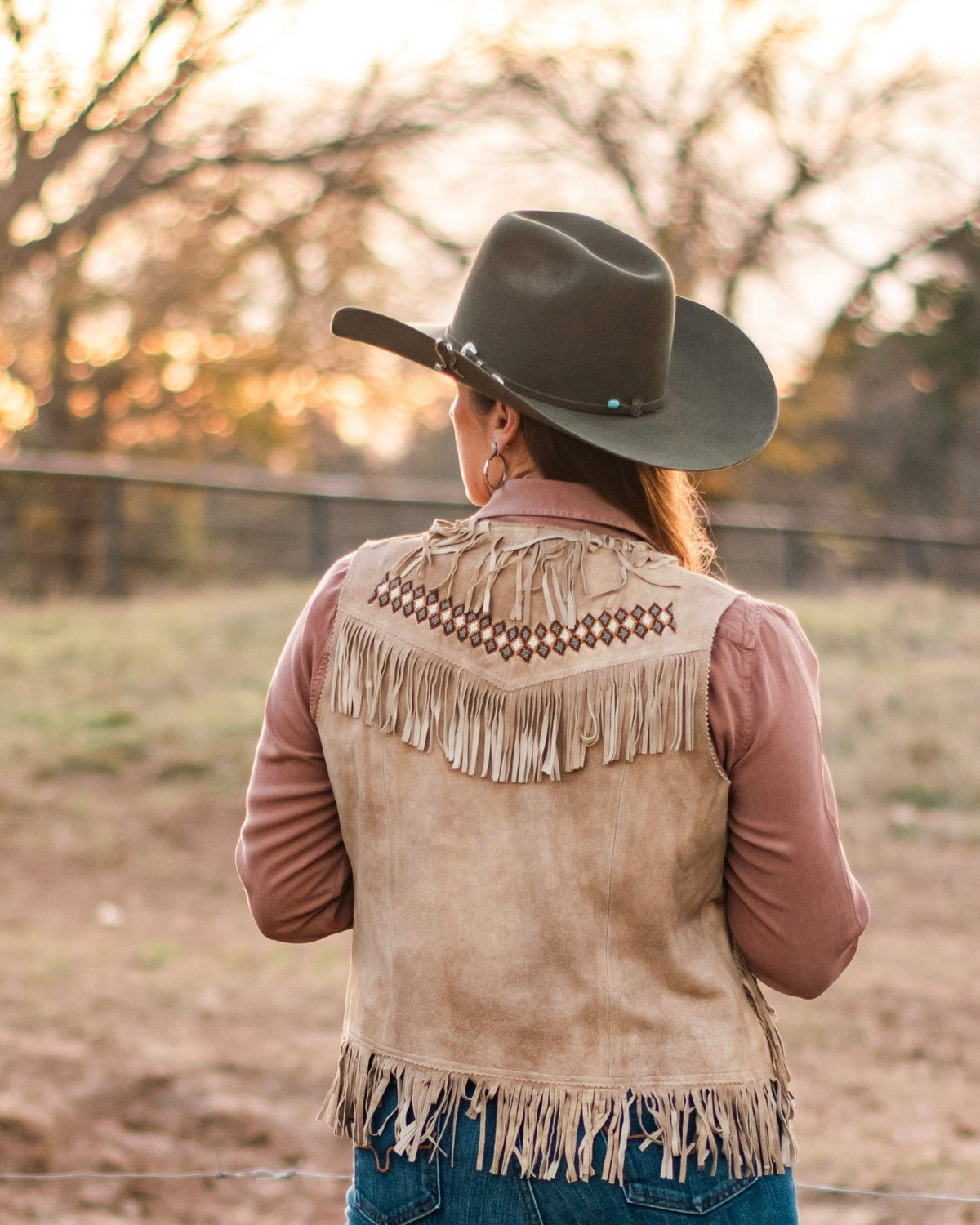 Anna Leather Fringe Vest – Wild Plains