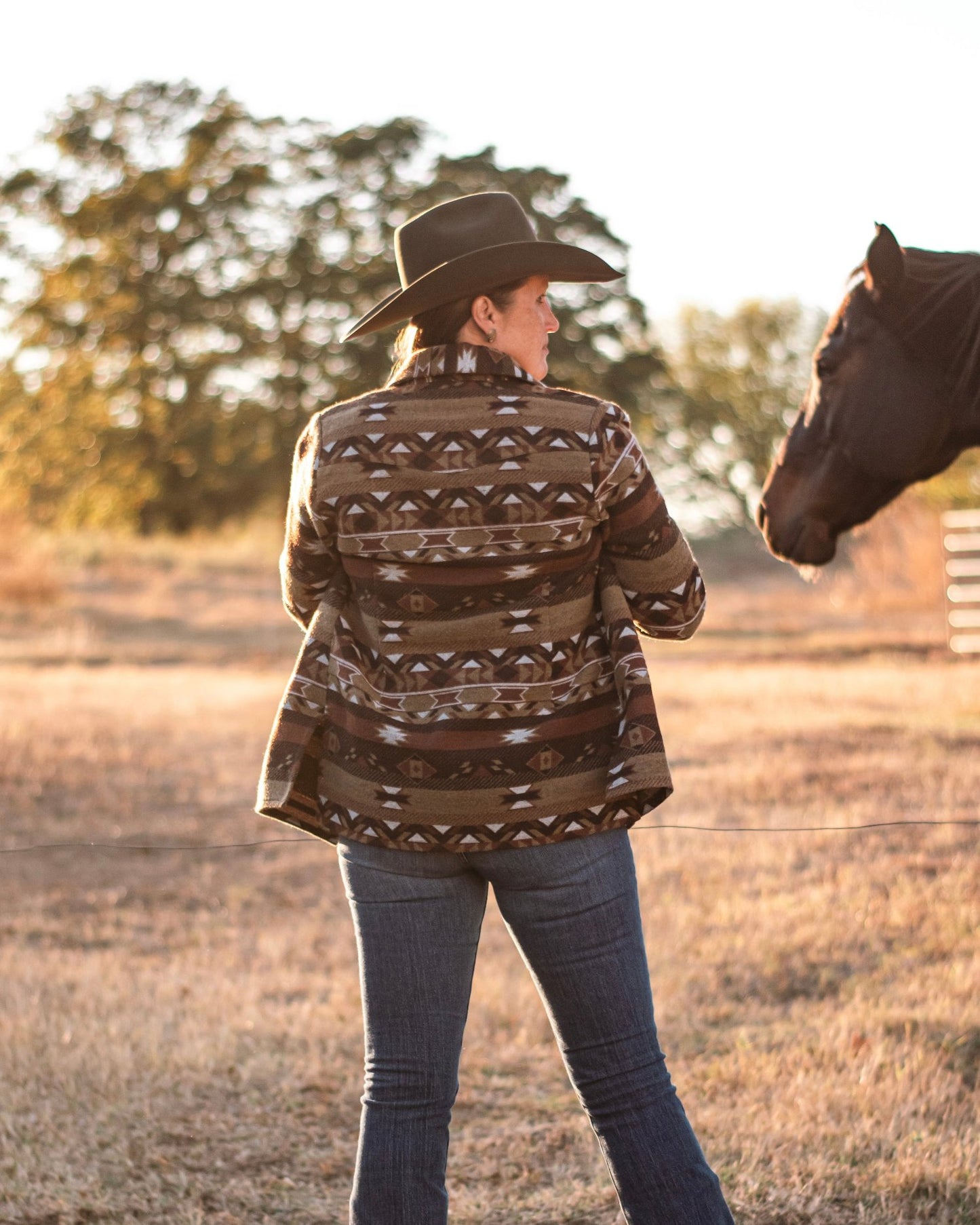 Rio Barn Coat (Sage Aztec)