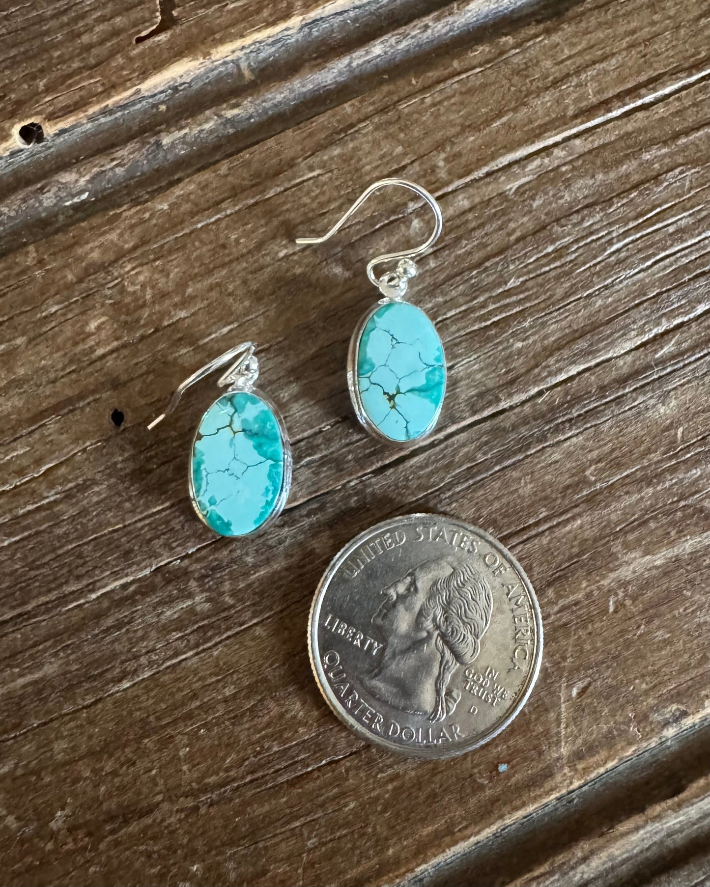 Tibetan Turquoise Drop Earrings