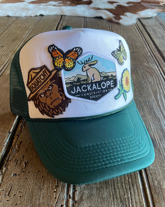 Jackalopes and Butterflies Trucker Hat