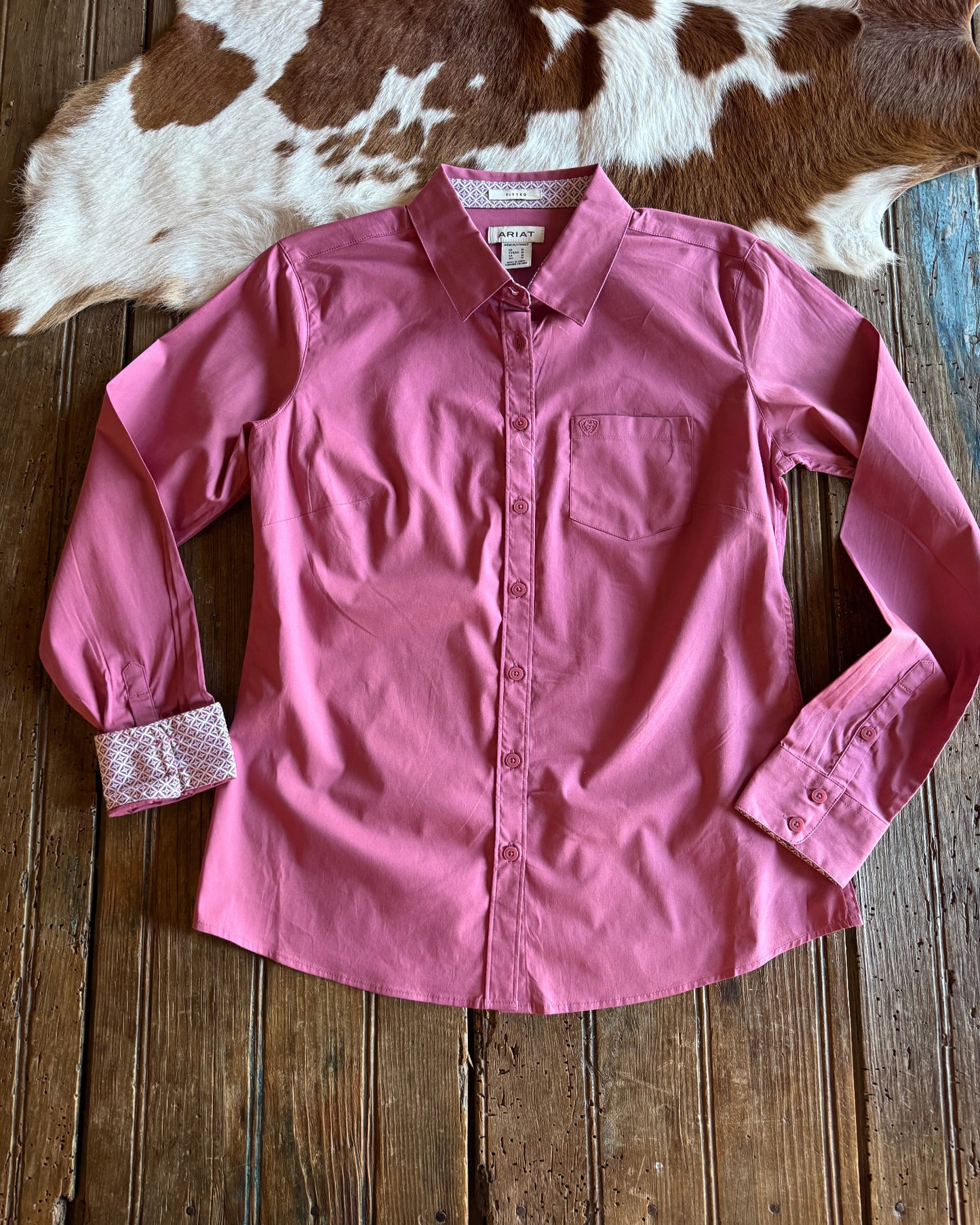 Kirby Long Sleeved Shirt (Rose Wine)