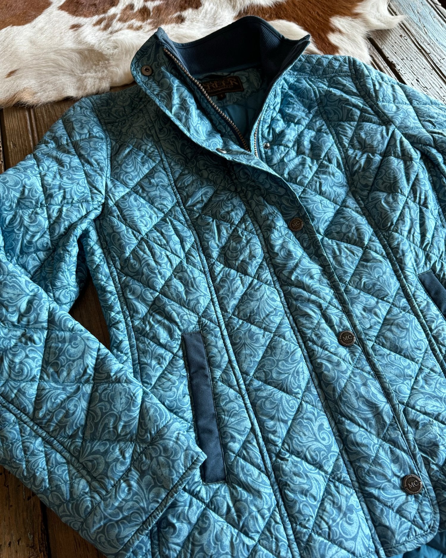 Georgia Tooled Quilted Nylon Jacket