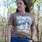 Cowgirls & Cowboy Hats Tee on model 