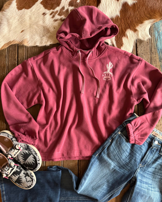 Ariat Essential Hoodie (Dry Rose)