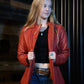 Georgia Quilted Leather Jacket (Red)