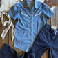 Prairie Star Denim Blouse