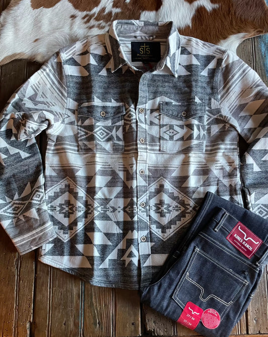 Aztec Henley Shirt Jacket (Men's)