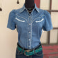 Prairie Star Denim Blouse