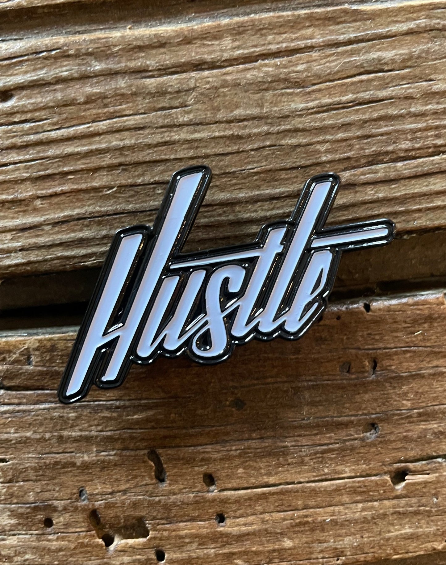 Hustle Enamel Pin
